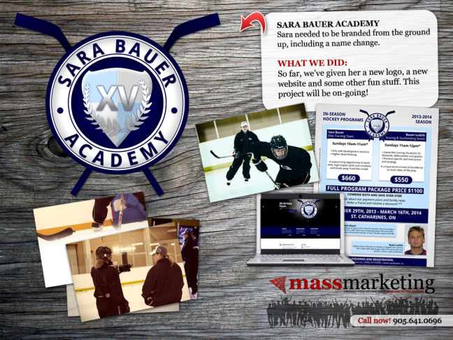 Sara Bauer Academy - Photography Website Logo Design Branding